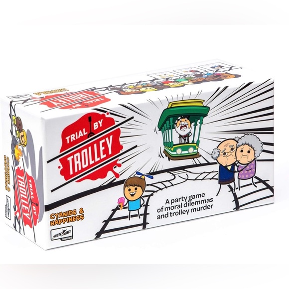 New! Skybound Trial by Trolley: an Adult Card Game of Moral Dilemmas and Murder - Picture 1 of 7